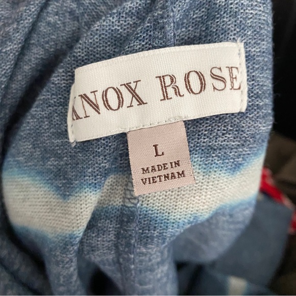 Knox Rose Blue Tie Dye Open Front Cardigan Jacket - Picture 6 of 7